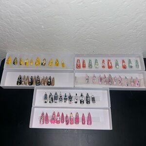 Colorful Press-On Nail Set